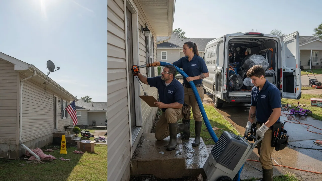Ceiling Water Damage Restoration in Eau Claire, MI near me